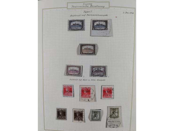 1918/20, interesting unused and used collection with many better stamps throughout, including varieties missing letters, doub