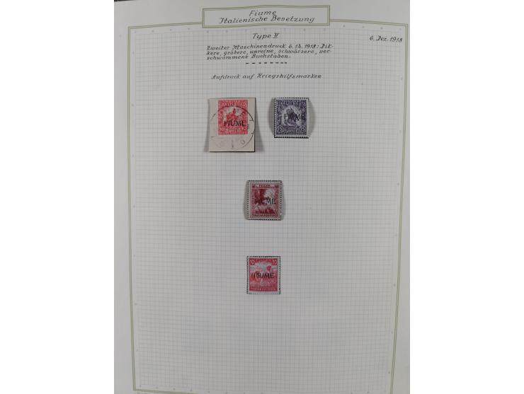 1918/20, interesting unused and used collection with many better stamps throughout, including varieties missing letters, doub