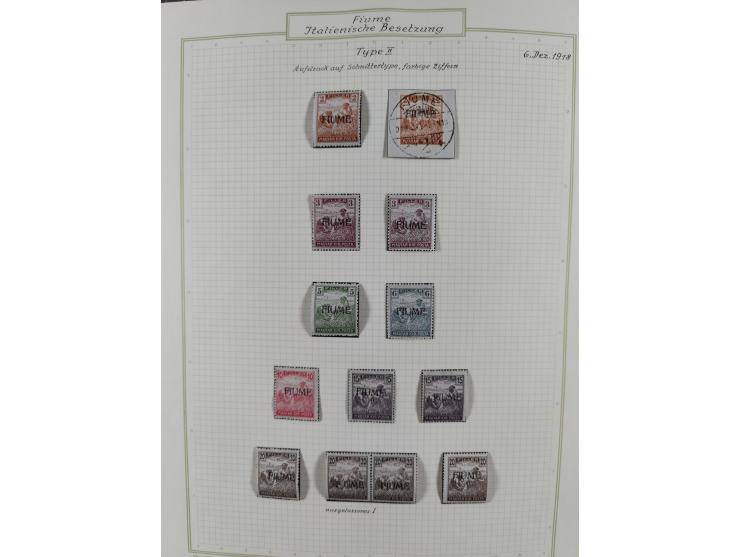 1918/20, interesting unused and used collection with many better stamps throughout, including varieties missing letters, doub