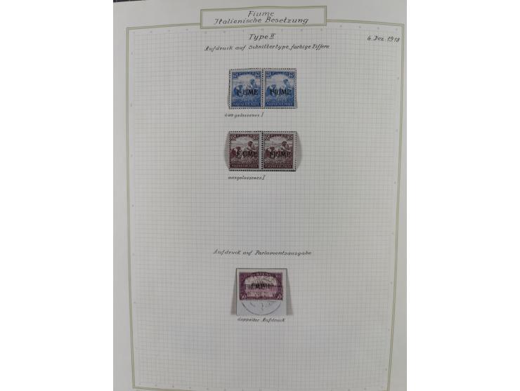 1918/20, interesting unused and used collection with many better stamps throughout, including varieties missing letters, doub