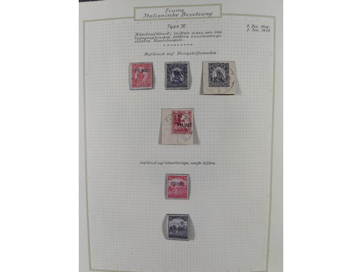 1918/20, interesting unused and used collection with many better stamps throughout, including varieties missing letters, doub