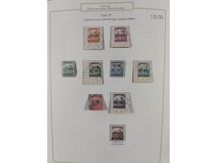 1918/20, interesting unused and used collection with many better stamps throughout, including varieties missing letters, doub