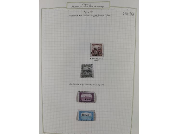 1918/20, interesting unused and used collection with many better stamps throughout, including varieties missing letters, doub