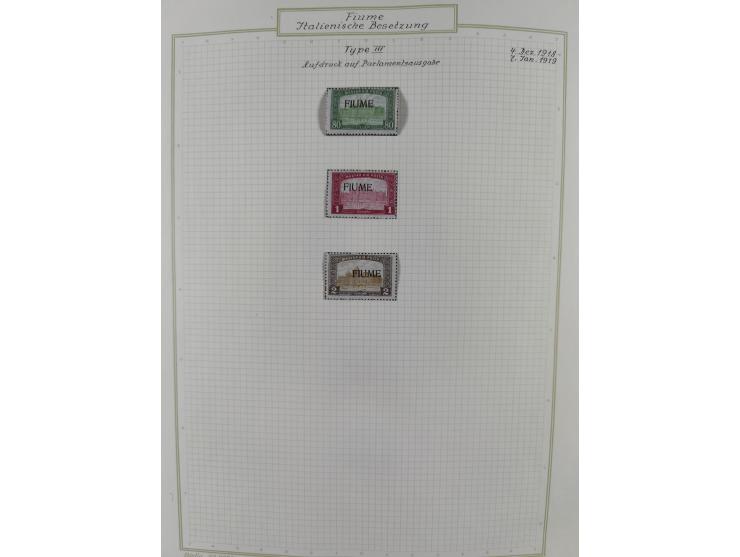 1918/20, interesting unused and used collection with many better stamps throughout, including varieties missing letters, doub