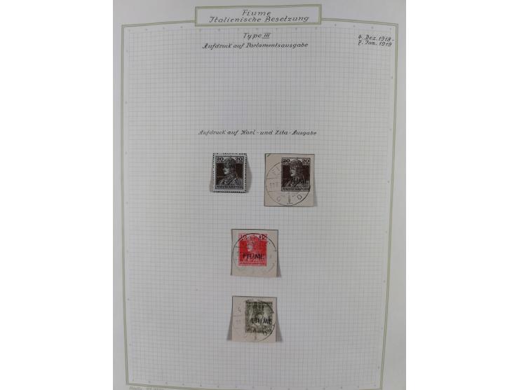 1918/20, interesting unused and used collection with many better stamps throughout, including varieties missing letters, doub