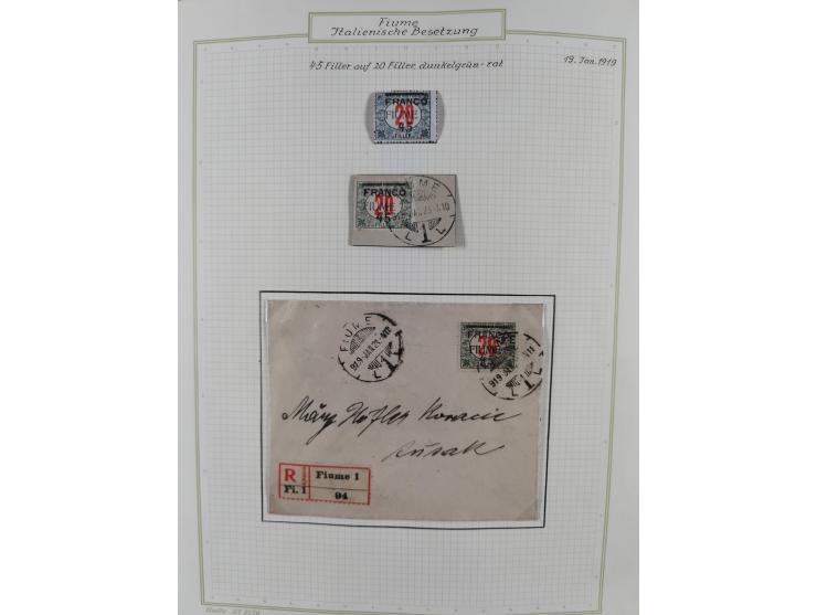 1918/20, interesting unused and used collection with many better stamps throughout, including varieties missing letters, doub