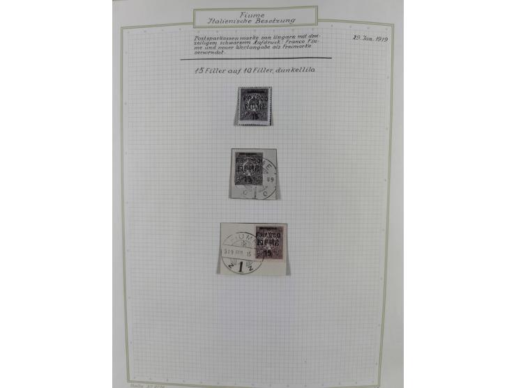 1918/20, interesting unused and used collection with many better stamps throughout, including varieties missing letters, doub