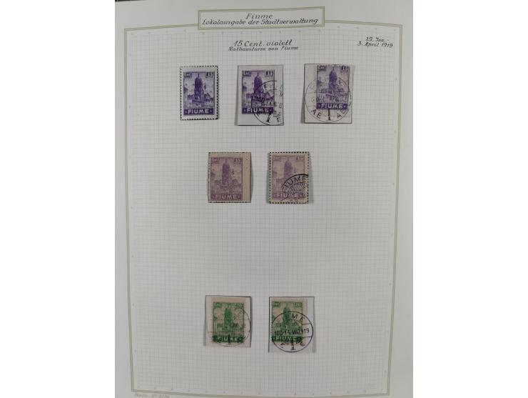 1918/20, interesting unused and used collection with many better stamps throughout, including varieties missing letters, doub