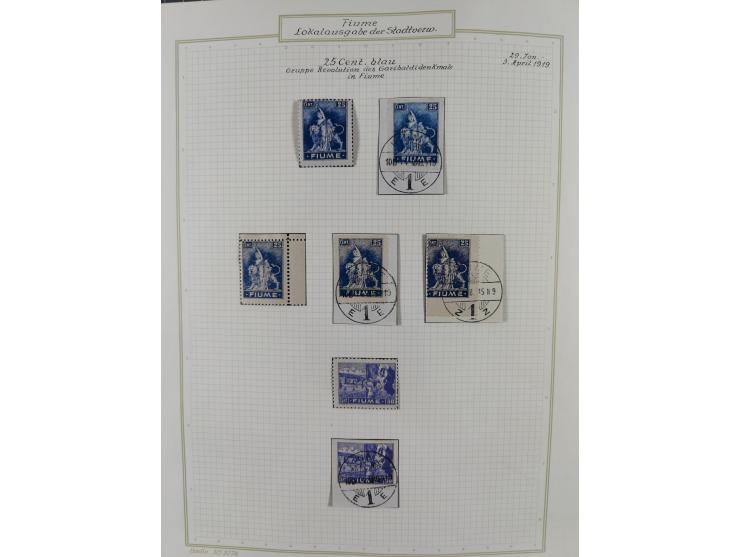 1918/20, interesting unused and used collection with many better stamps throughout, including varieties missing letters, doub