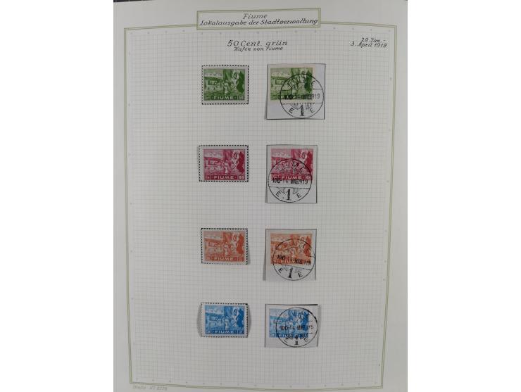 1918/20, interesting unused and used collection with many better stamps throughout, including varieties missing letters, doub