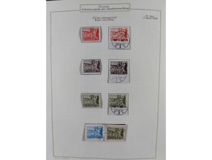 1918/20, interesting unused and used collection with many better stamps throughout, including varieties missing letters, doub