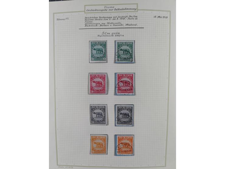 1918/20, interesting unused and used collection with many better stamps throughout, including varieties missing letters, doub