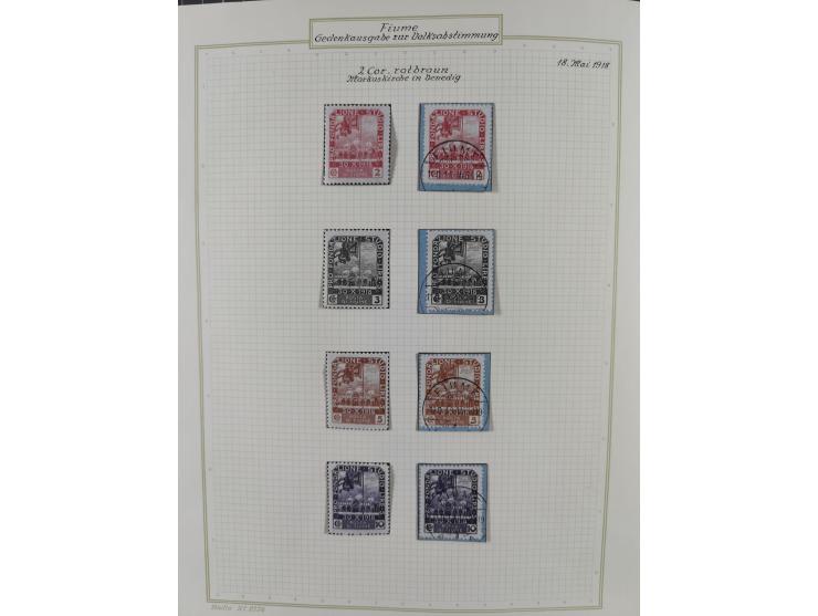 1918/20, interesting unused and used collection with many better stamps throughout, including varieties missing letters, doub