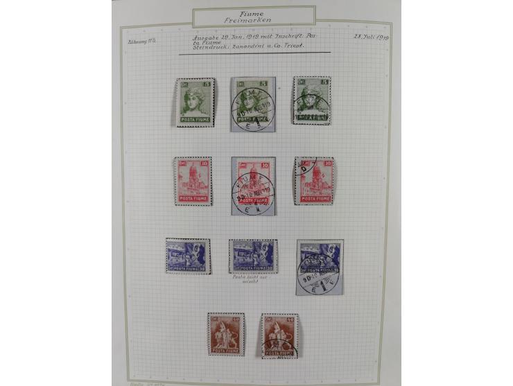 1918/20, interesting unused and used collection with many better stamps throughout, including varieties missing letters, doub