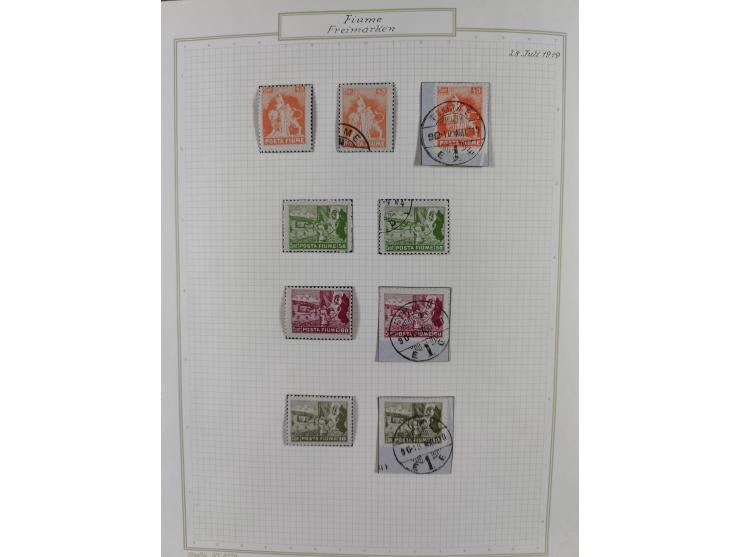 1918/20, interesting unused and used collection with many better stamps throughout, including varieties missing letters, doub