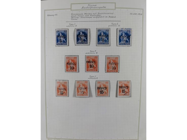 1918/20, interesting unused and used collection with many better stamps throughout, including varieties missing letters, doub