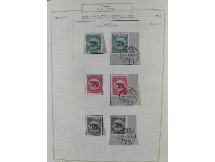 1918/20, interesting unused and used collection with many better stamps throughout, including varieties missing letters, doub