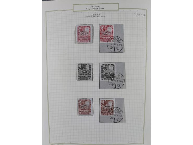 1918/20, interesting unused and used collection with many better stamps throughout, including varieties missing letters, doub