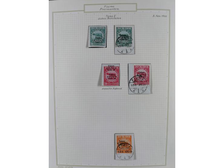 1918/20, interesting unused and used collection with many better stamps throughout, including varieties missing letters, doub