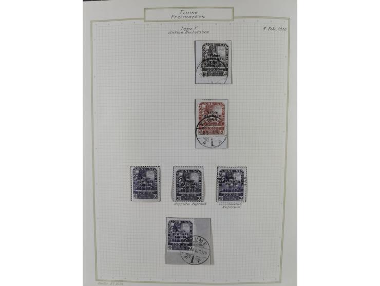 1918/20, interesting unused and used collection with many better stamps throughout, including varieties missing letters, doub