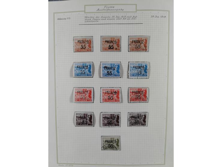 1918/20, interesting unused and used collection with many better stamps throughout, including varieties missing letters, doub