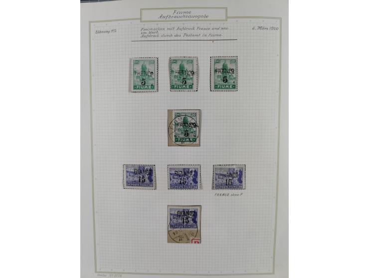 1918/20, interesting unused and used collection with many better stamps throughout, including varieties missing letters, doub