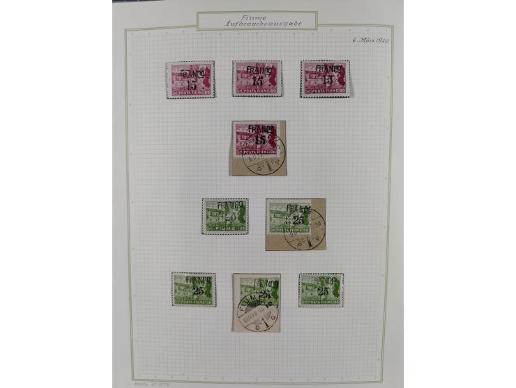 1918/20, interesting unused and used collection with many better stamps throughout, including varieties missing letters, doub