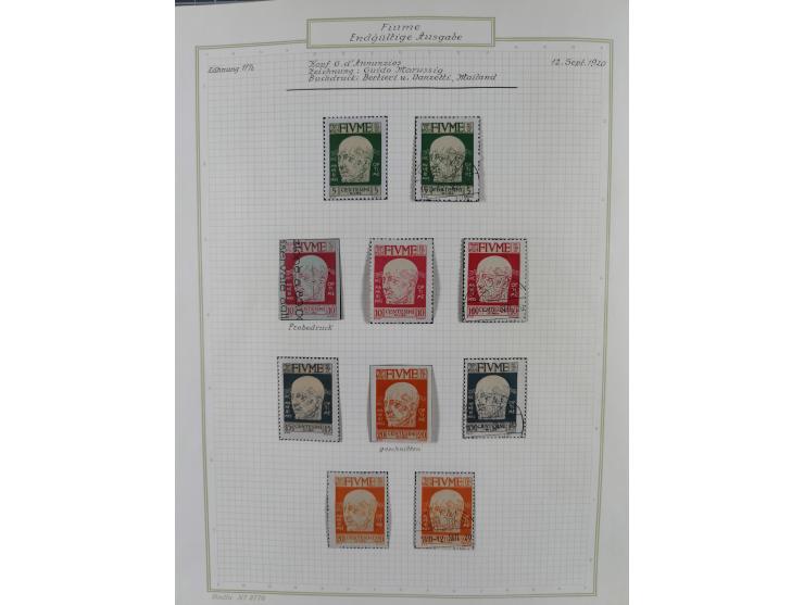 1918/20, interesting unused and used collection with many better stamps throughout, including varieties missing letters, doub