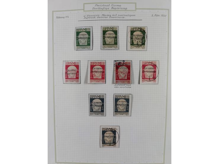 1918/20, interesting unused and used collection with many better stamps throughout, including varieties missing letters, doub