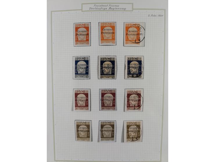 1918/20, interesting unused and used collection with many better stamps throughout, including varieties missing letters, doub