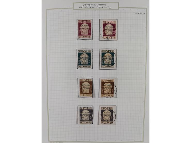 1918/20, interesting unused and used collection with many better stamps throughout, including varieties missing letters, doub