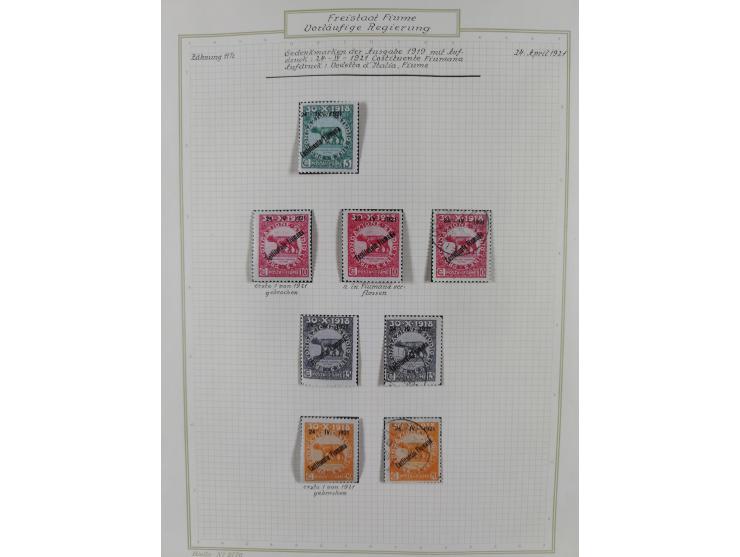 1918/20, interesting unused and used collection with many better stamps throughout, including varieties missing letters, doub