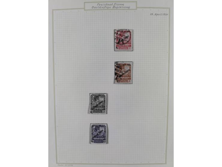 1918/20, interesting unused and used collection with many better stamps throughout, including varieties missing letters, doub