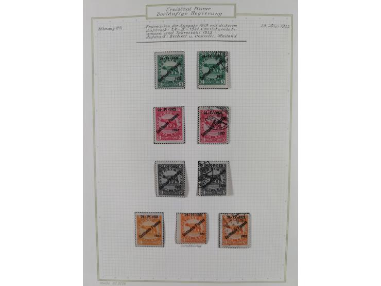 1918/20, interesting unused and used collection with many better stamps throughout, including varieties missing letters, doub