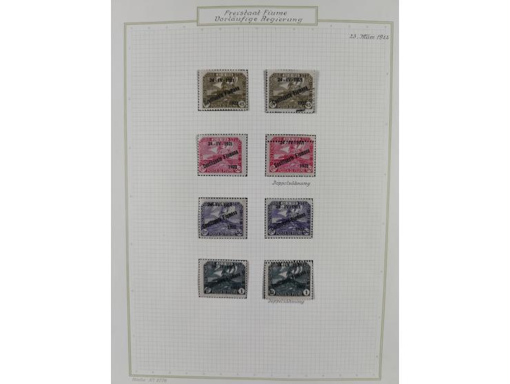 1918/20, interesting unused and used collection with many better stamps throughout, including varieties missing letters, doub