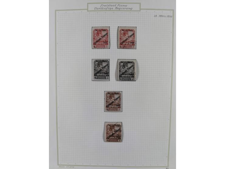 1918/20, interesting unused and used collection with many better stamps throughout, including varieties missing letters, doub