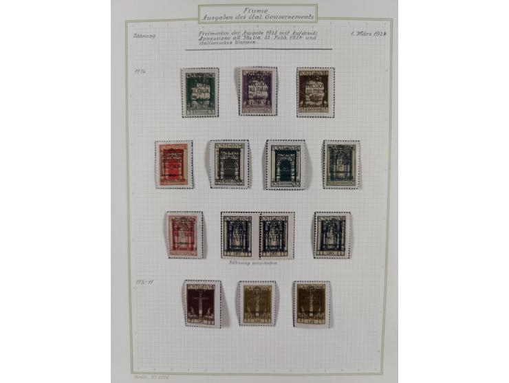 1918/20, interesting unused and used collection with many better stamps throughout, including varieties missing letters, doub