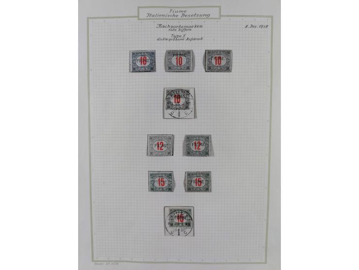 1918/20, interesting unused and used collection with many better stamps throughout, including varieties missing letters, doub