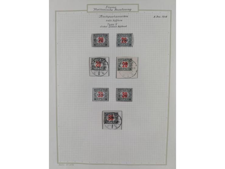 1918/20, interesting unused and used collection with many better stamps throughout, including varieties missing letters, doub