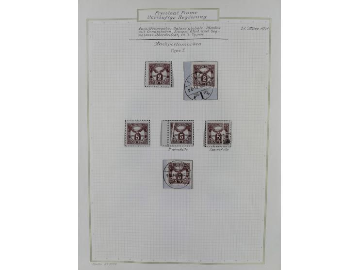 1918/20, interesting unused and used collection with many better stamps throughout, including varieties missing letters, doub