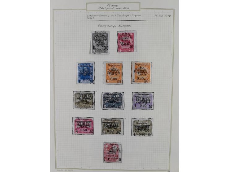 1918/20, interesting unused and used collection with many better stamps throughout, including varieties missing letters, doub