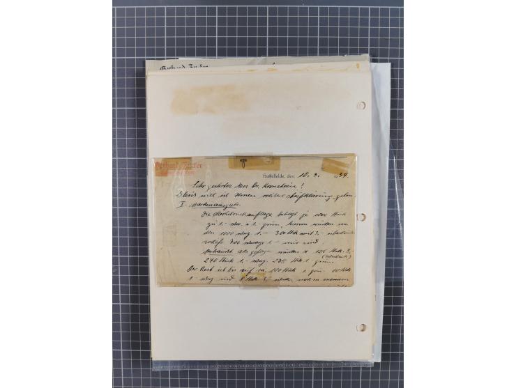1933/65, umfangreiche Dokumentation und Sammlung “Gerhard Zucker - Raketenpost” mit frühen Briefen und Vignetten ab dem 1. Na