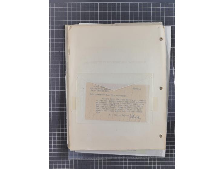 1933/65, umfangreiche Dokumentation und Sammlung “Gerhard Zucker - Raketenpost” mit frühen Briefen und Vignetten ab dem 1. Na