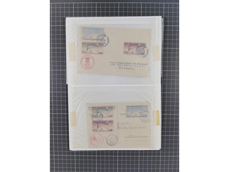 1933/65, umfangreiche Dokumentation und Sammlung “Gerhard Zucker - Raketenpost” mit frühen Briefen und Vignetten ab dem 1. Na