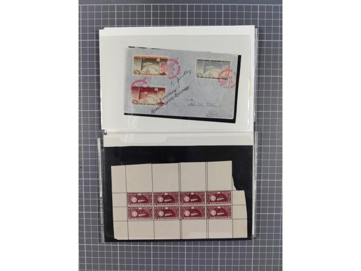 1933/65, umfangreiche Dokumentation und Sammlung “Gerhard Zucker - Raketenpost” mit frühen Briefen und Vignetten ab dem 1. Na