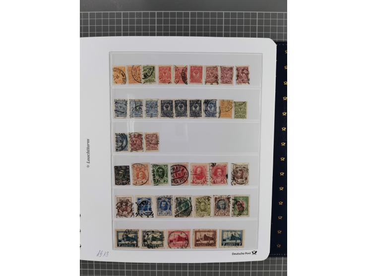 1870/1990, mixed collection beginning with classical issues, in 12 albums