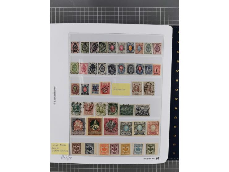 1870/1990, mixed collection beginning with classical issues, in 12 albums