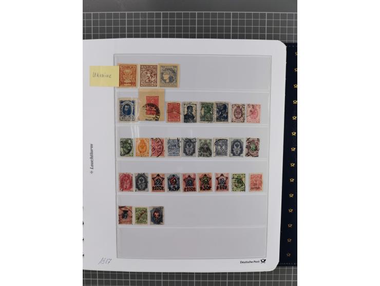 1870/1990, mixed collection beginning with classical issues, in 12 albums