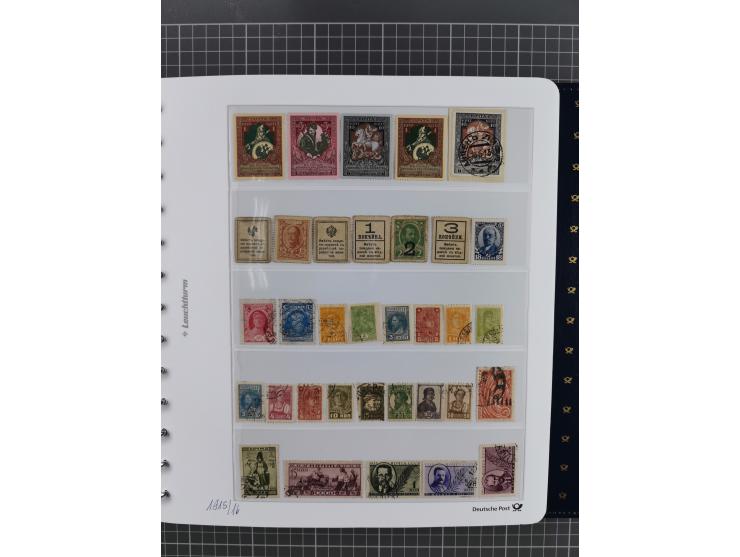 1870/1990, mixed collection beginning with classical issues, in 12 albums