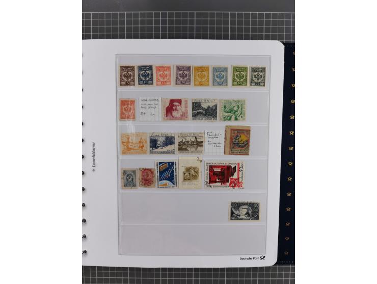 1870/1990, mixed collection beginning with classical issues, in 12 albums